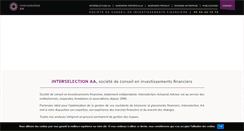 Desktop Screenshot of interselection.fr